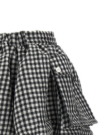 GANNI - GANNI - ’Crinkled Check Mini Bubble’ skirt - Women’s Clothing