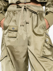 Ganni - GANNI Trousers Green - Trousers