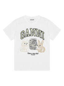 Ganni - GANNI T-shirts and Polos White - Topwear