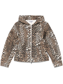 Ganni - Ganni Leopard print hoodie - Topwear