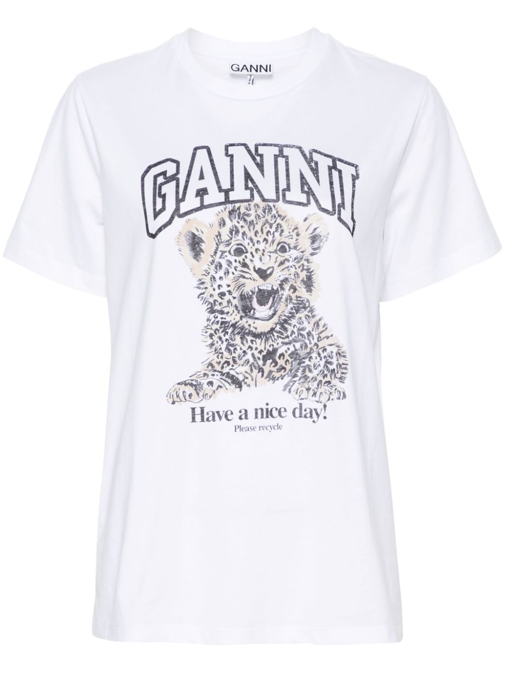 Ganni - GANNI T-shirts and Polos White - Topwear