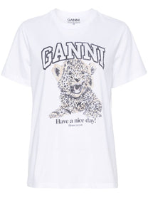 Ganni - GANNI T-shirts and Polos White - Topwear