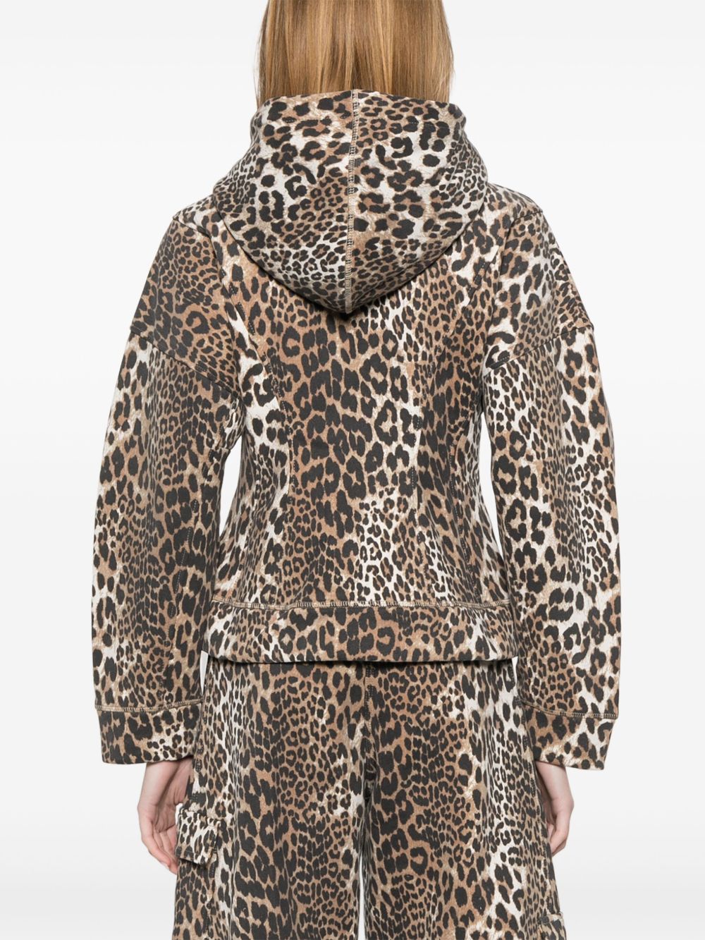 Ganni - Ganni Leopard print hoodie - Topwear