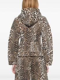 Ganni - Ganni Leopard print hoodie - Topwear