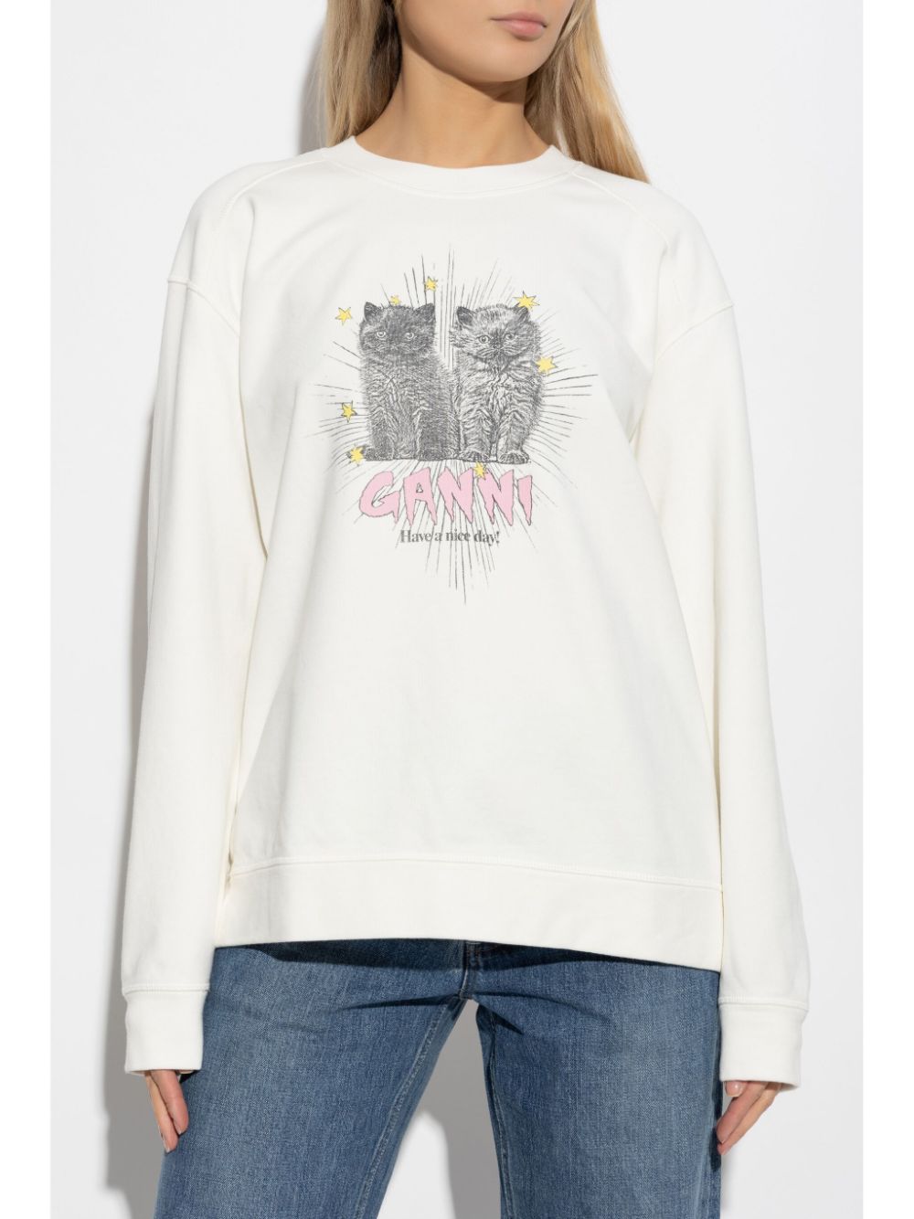Ganni - Ganni Kittens Sweatshirt - Women’s Sweatshirts