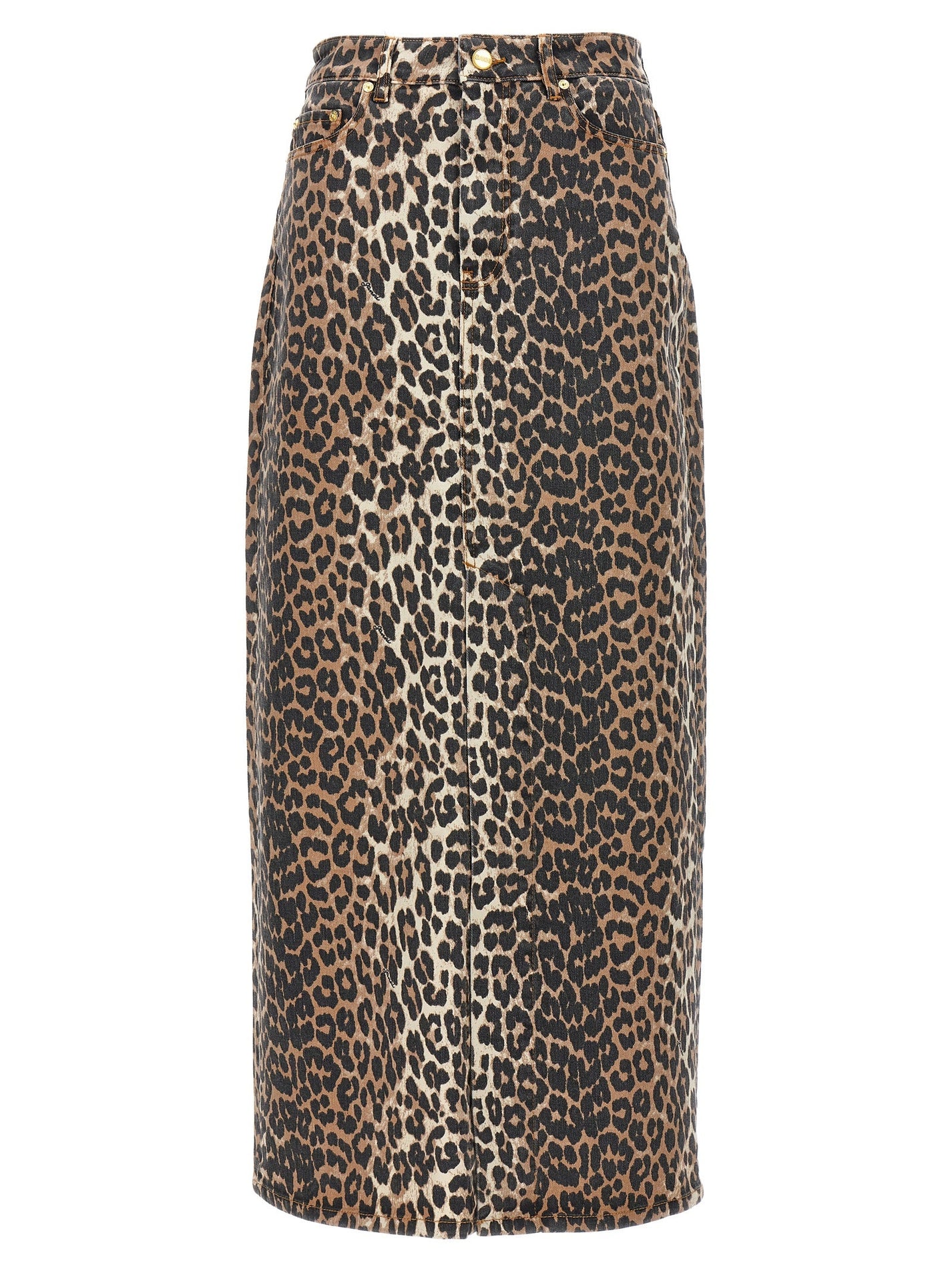 GANNI - GANNI - Animal print long skirt - Women’s Clothing