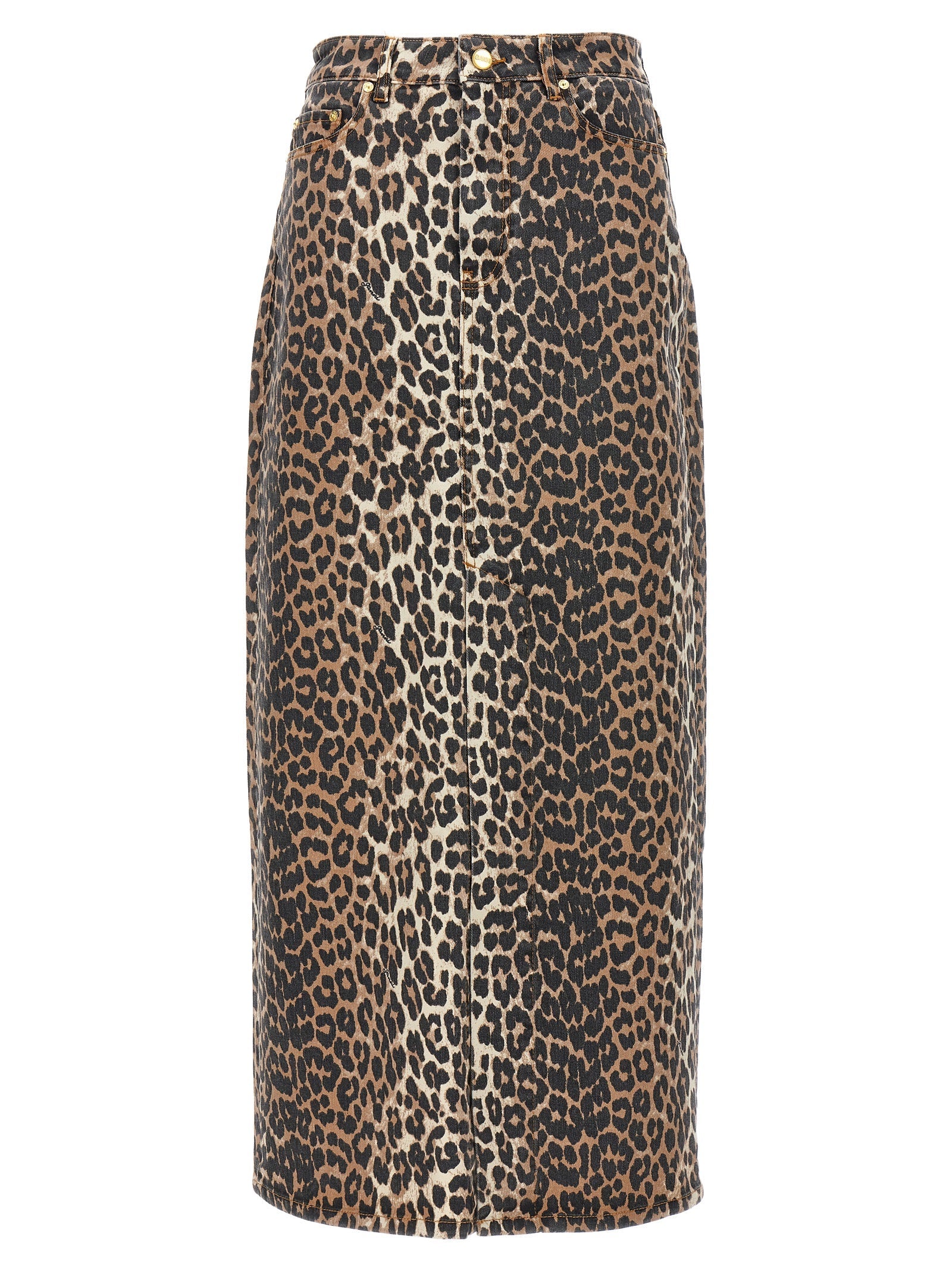 GANNI - GANNI - Animal print long skirt - Women’s Clothing
