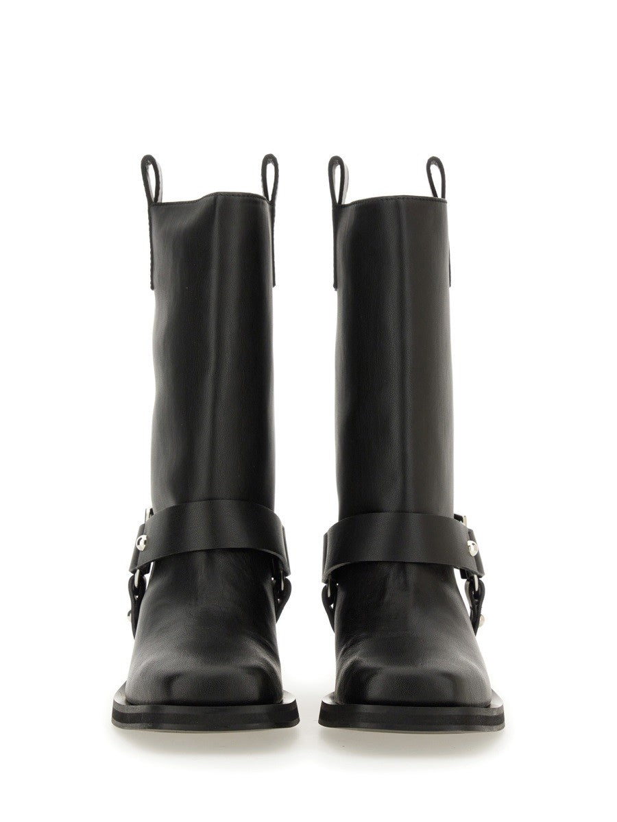 GANNI - Ganni Biker Boots - Woman-&gt;FOOTWEAR-&gt;BOOTS