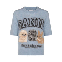Ganni - GANNI Sweaters Clear Blue - Topwear