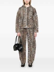 Ganni - Ganni Leopard print hoodie - Topwear