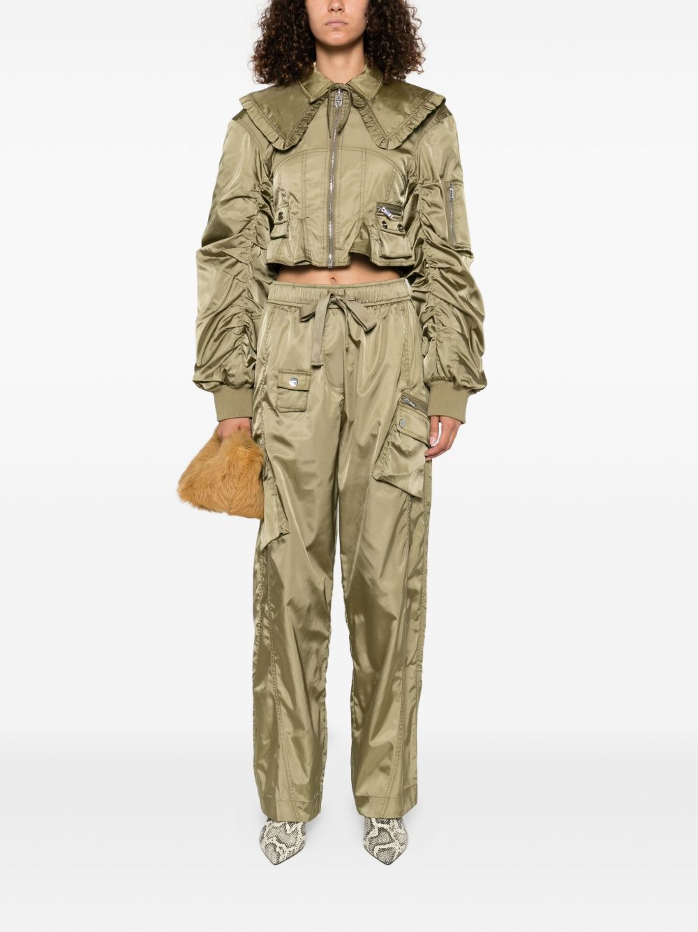 Ganni - GANNI Coats Green - Jackets
