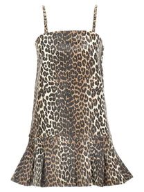 GANNI - GANNI - Leopard mini dress - Women’s Clothing
