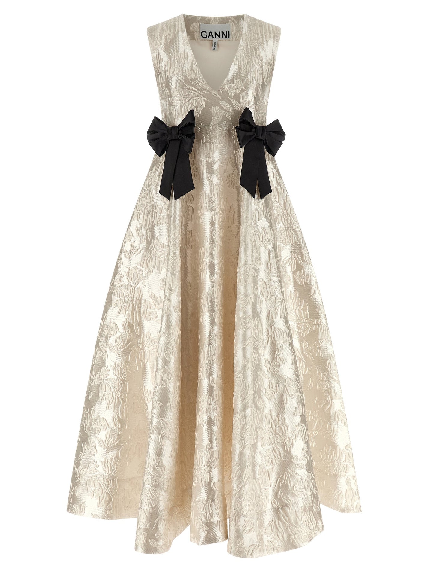 GANNI - GANNI - ’Cloque V-Neck’ dress - Women’s Bottoms