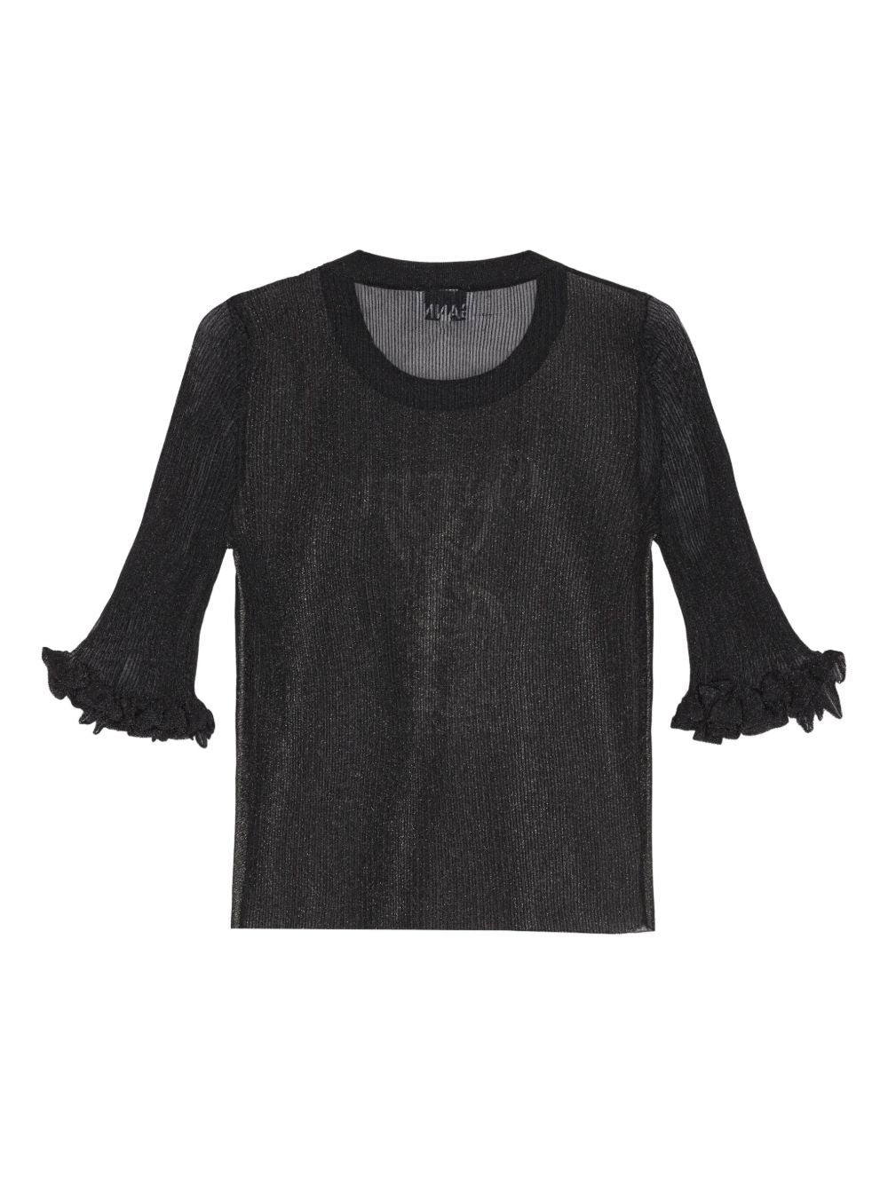 Ganni Ganni Sheer Jacquard Top Women’s Knitwear