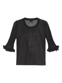 Ganni Ganni Sheer Jacquard Top Women’s Knitwear