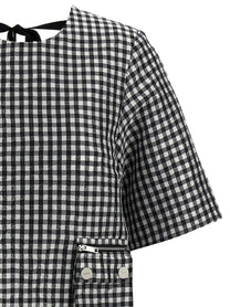 GANNI - GANNI - ’Crinkled Check Mini’ dress - Women’s Clothing