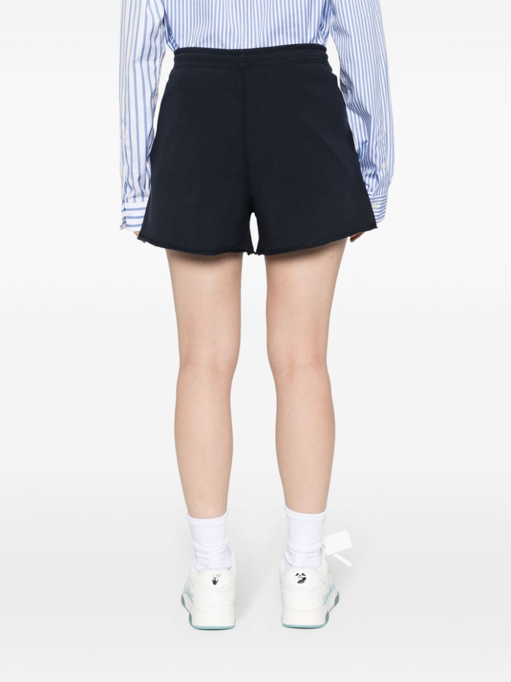 Ganni - GANNI Shorts Blue - Short trousers