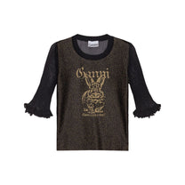 Ganni Ganni Sheer Jacquard Top Women’s Knitwear