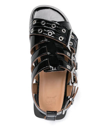 Ganni - Ganni eyelet-detailing sandals - Women’s Shoes