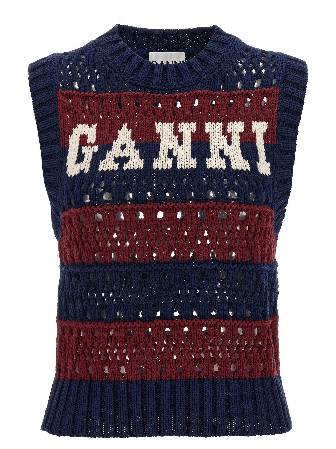 GANNI - GANNI - ’Blue Striped’ vest - Women’s Outerwear