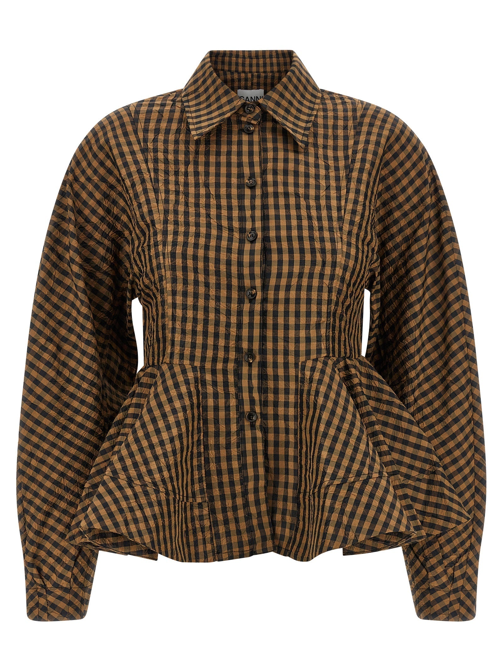 GANNI - GANNI - ’Crinckled Taffetà’ blouse - Women’s Tops