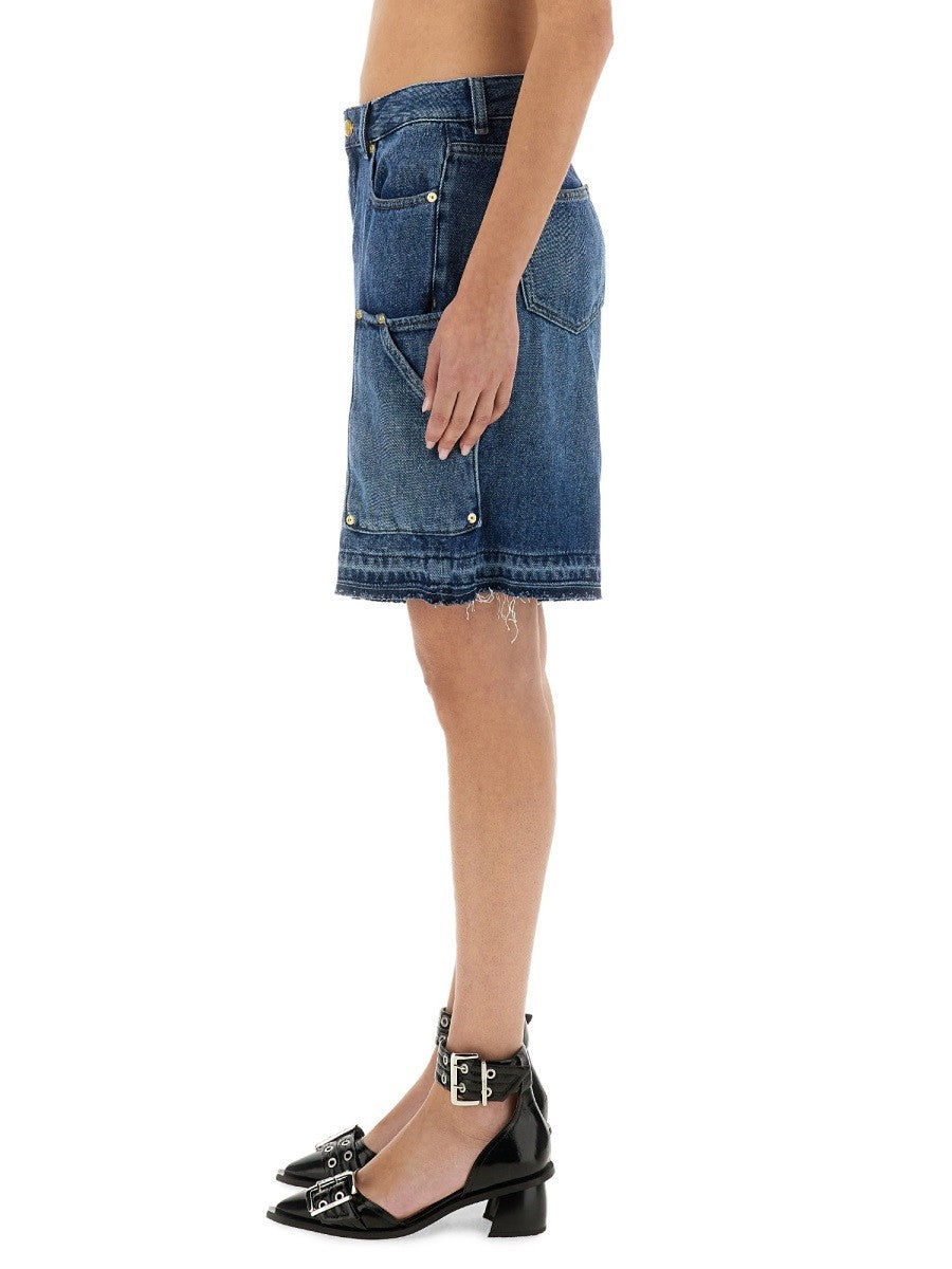 GANNI - Denim Shorts - Home-&gt;Woman-&gt;Clothing-&gt;Shorts