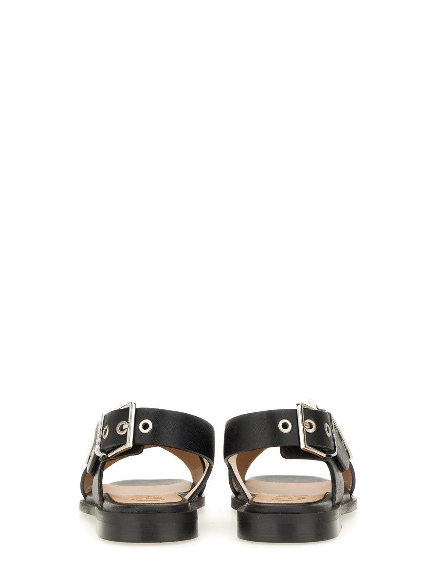 GANNI - Ganni Studded Sandal - Woman-&gt;FOOTWEAR-&gt;SANDALS