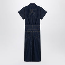 GANNI - GANNI Blue midi dress in organic denim - Dresses