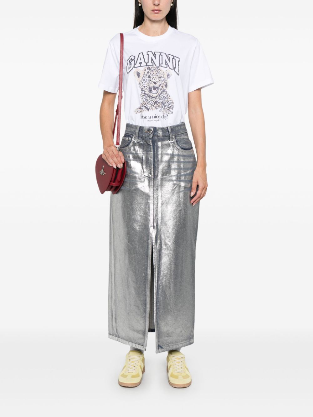Ganni - GANNI T-shirts and Polos White - Topwear