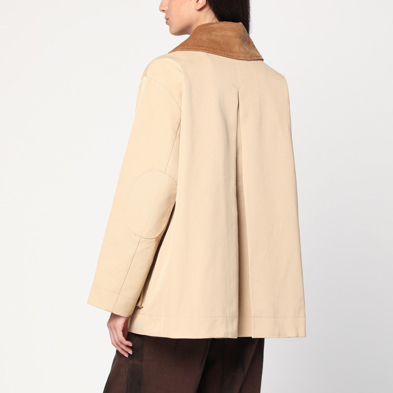 Ganni - GANNI Beige twill jacket - Jackets