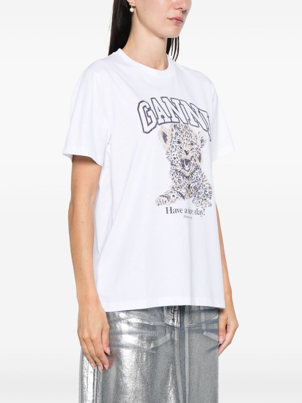 Ganni - GANNI T-shirts and Polos White - Topwear