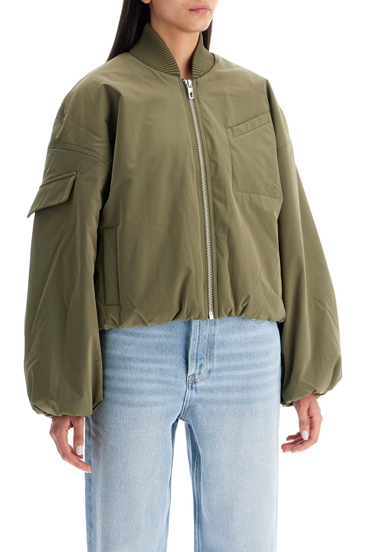 Ganni - Ganni short oversized bomber jacket - Jackets