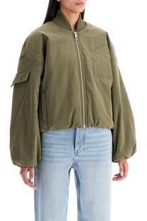 Ganni - Ganni short oversized bomber jacket - Jackets