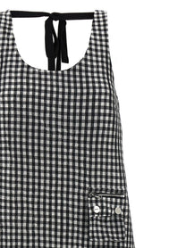 GANNI - GANNI - ’Crinkled Check Long’ dress - Women’s Clothing