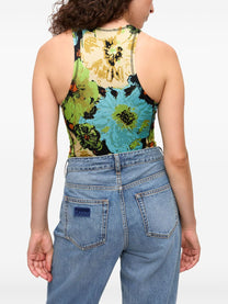 Ganni - Ganni floral-print Bodysuit - Women’s Tops