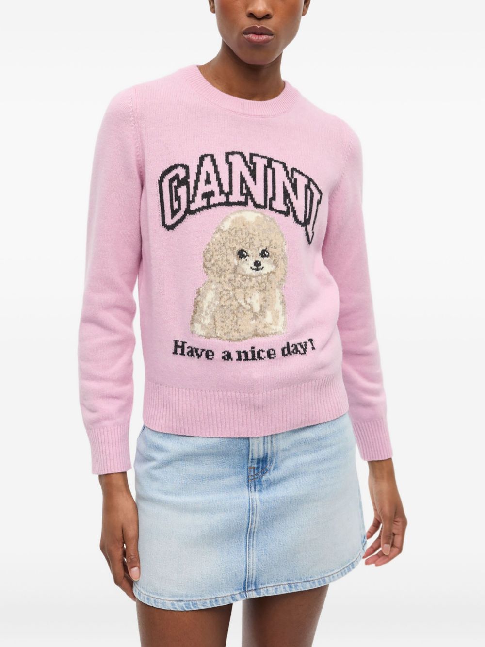 Ganni - GANNI Sweaters Pink - Topwear