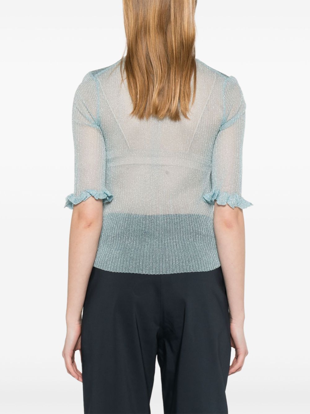 Ganni - GANNI Sweaters Clear Blue - Topwear
