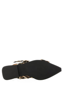 GANNI - Ganni Ballerina Con Fibbia - Woman-&gt;FOOTWEAR-&gt;FLATS