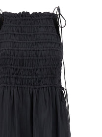 GANNI - GANNI - ’Black Smock Tie’ dress - Women’s Clothing