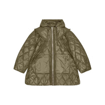 Ganni - Ganni Shiny Quilt Midi Jacket - Women’s Outerwear