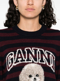 Ganni - GANNI Sweaters Bordeaux - Topwear