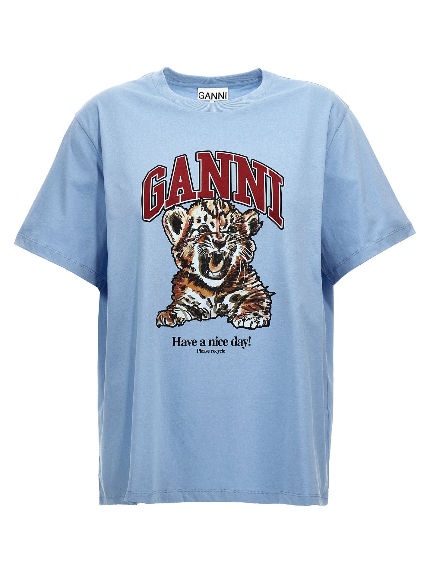 GANNI - GANNI - ’Tiger’ T-shirt - Women’s Tops