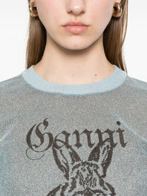 Ganni - GANNI Sweaters Clear Blue - Topwear