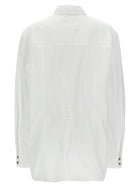 Ganni Lace up Shirt White, view 2