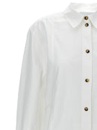 Ganni Lace up Shirt White, view 3