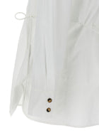 Ganni Lace up Shirt White, view 4