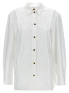 Ganni Lace up Shirt White