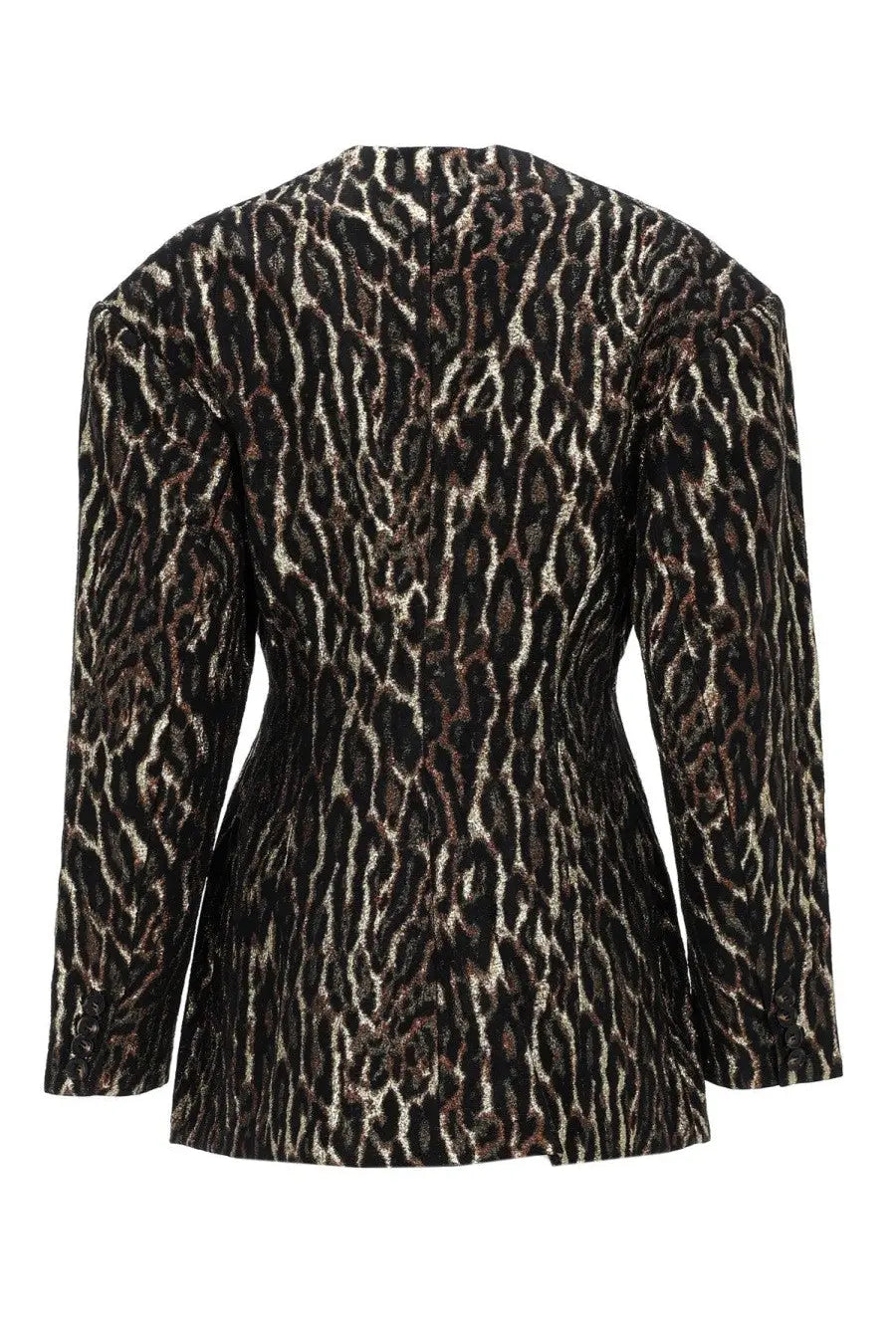 Ganni Women's Animal Print Blazer Pattern, view 2