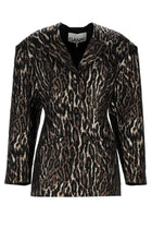 Ganni Women's Animal Print Blazer Pattern