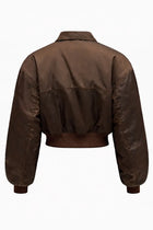 Ganni Women's Bomber Jacket Duchesse Black, view 2